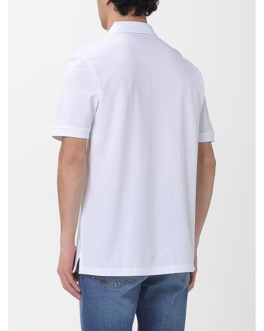 HUGO White Cotton Polo Shirt for men