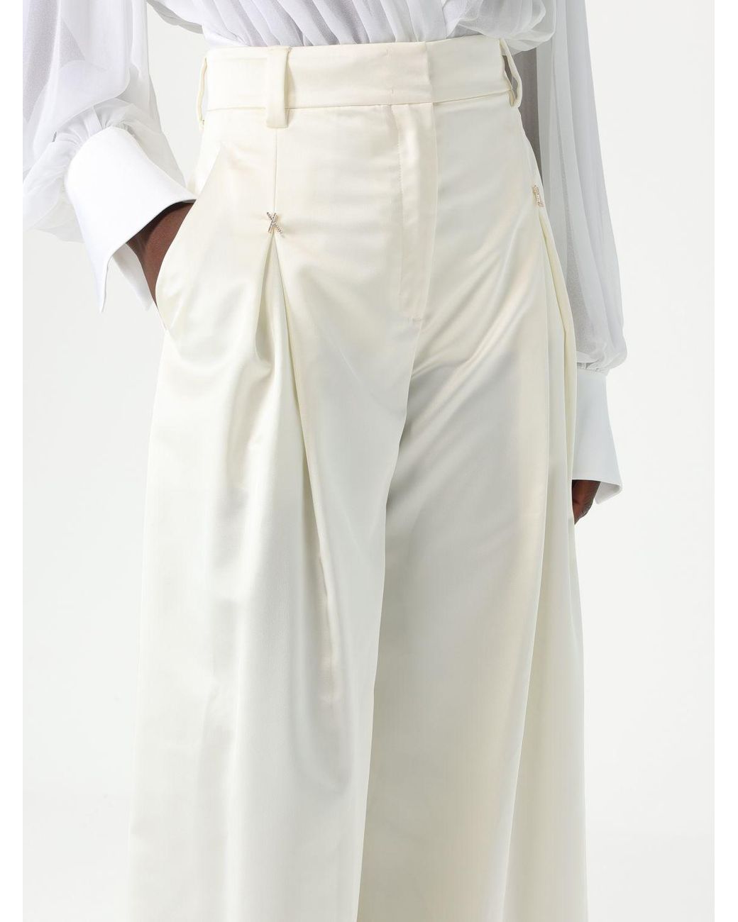 Genny White Trousers