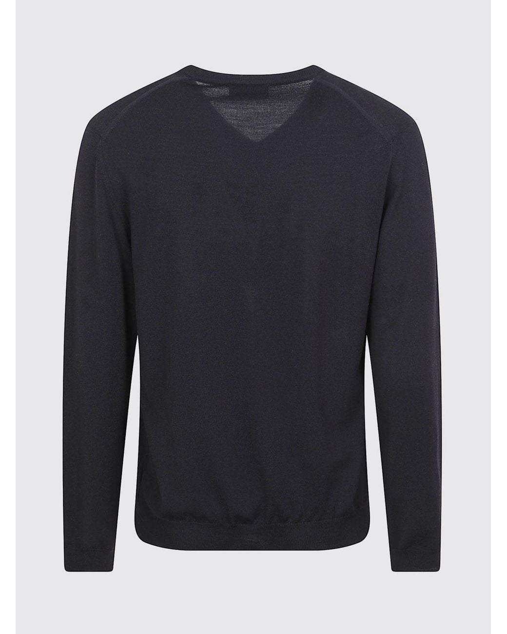 Zanone Blue Classic Long-Sleeved V-Neck Jumper Crafted for men