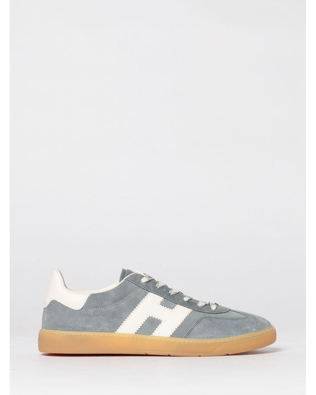 Hogan White Cool Suede Sneakers for men