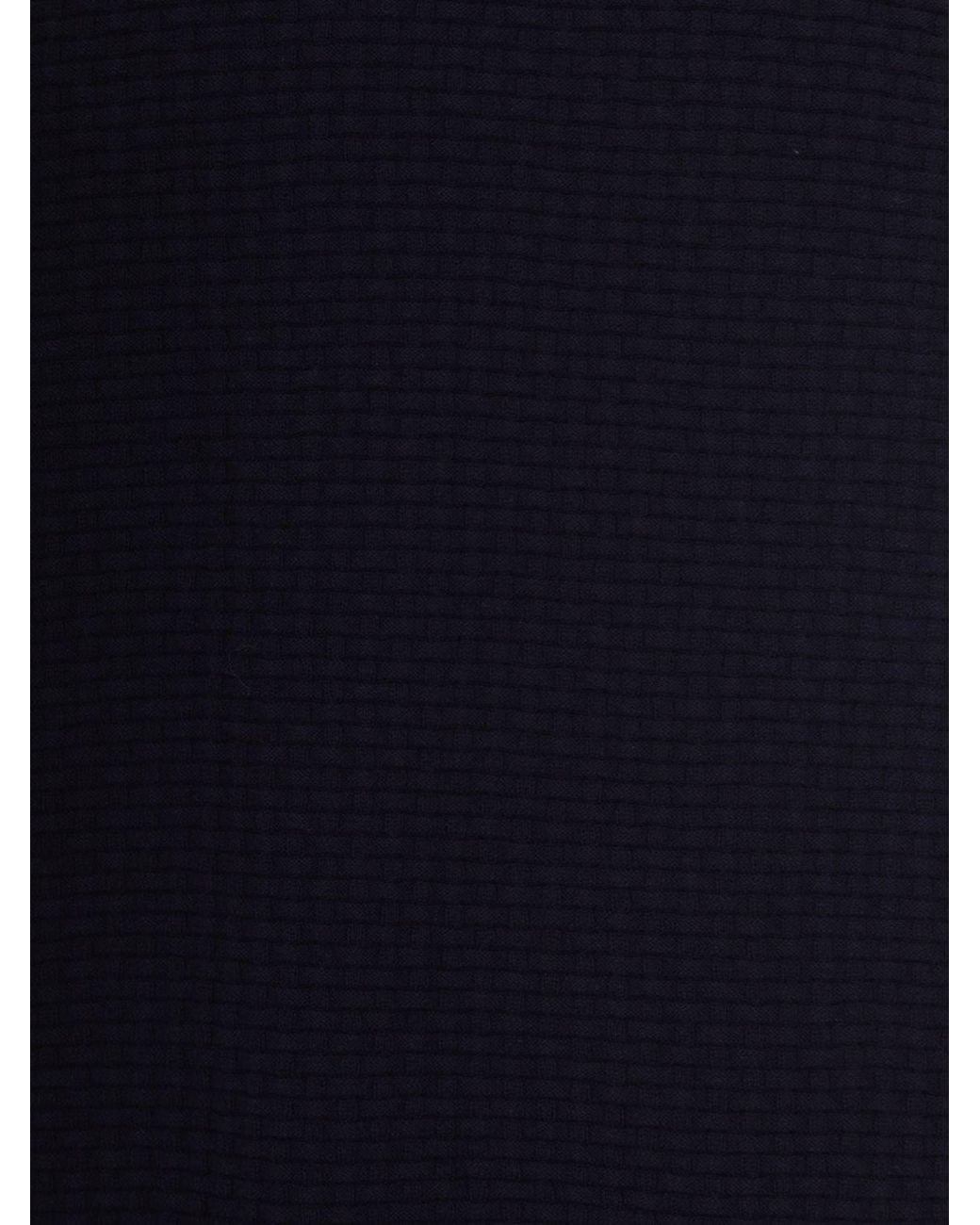 Boss Blue Cotton Crew Neck Sweater for men
