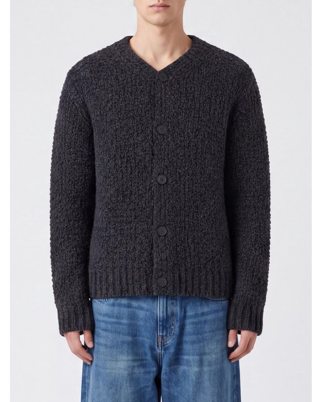 sunflower Blue V-Neck Cardigan for men