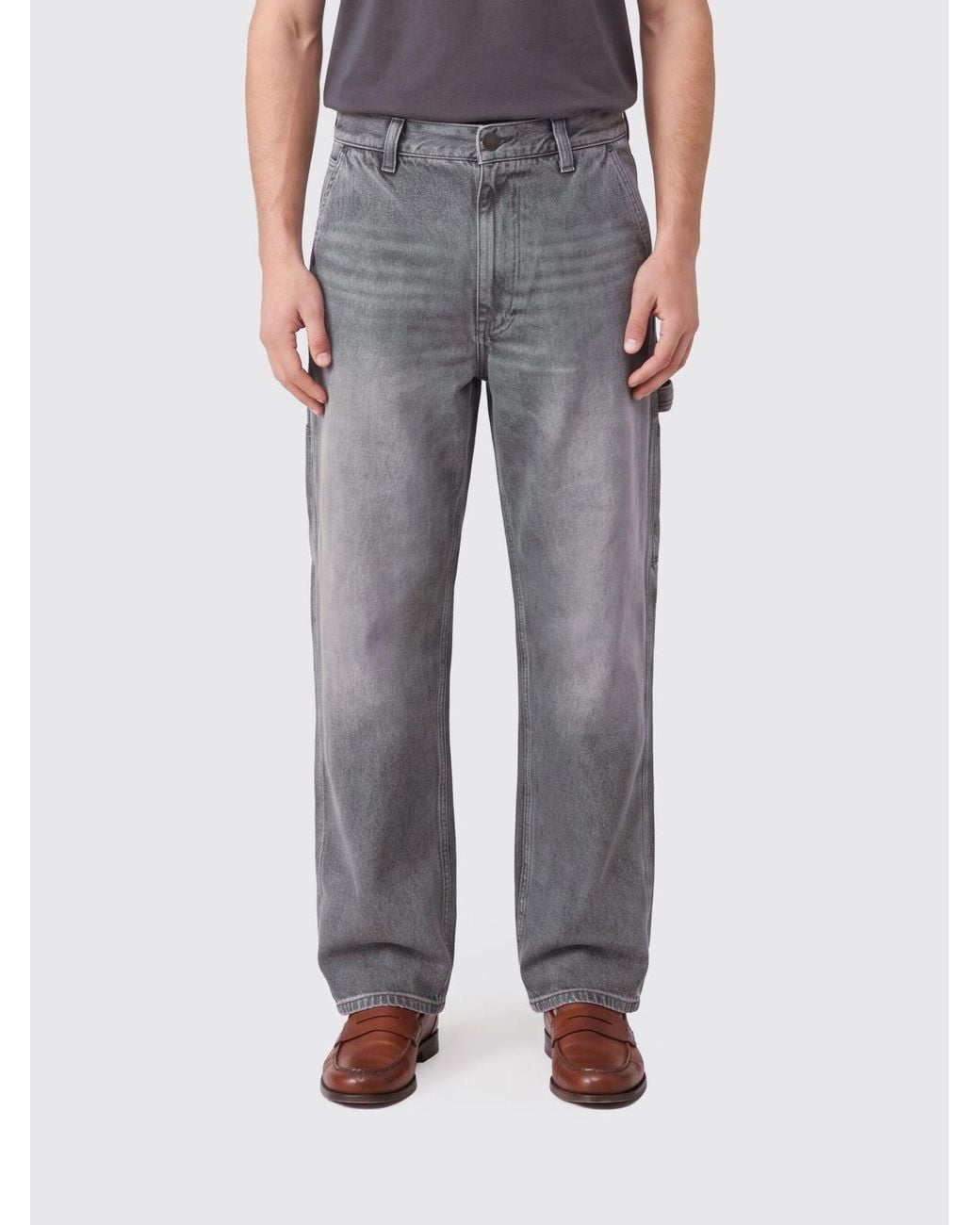 Haikure Gray Wide-Leg Jeans for men
