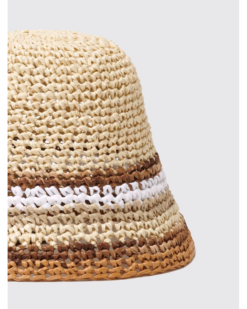 Fabiana Filippi Natural Crochet Raffia Hat