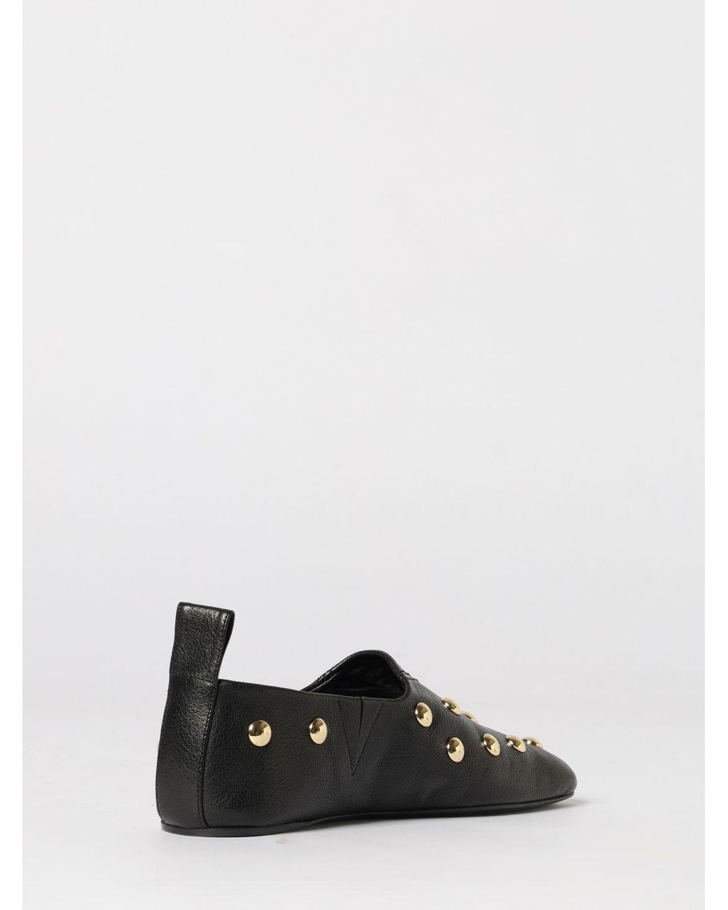 Chloé Black ChloÉ Rita Leather Ballerinas With Studs