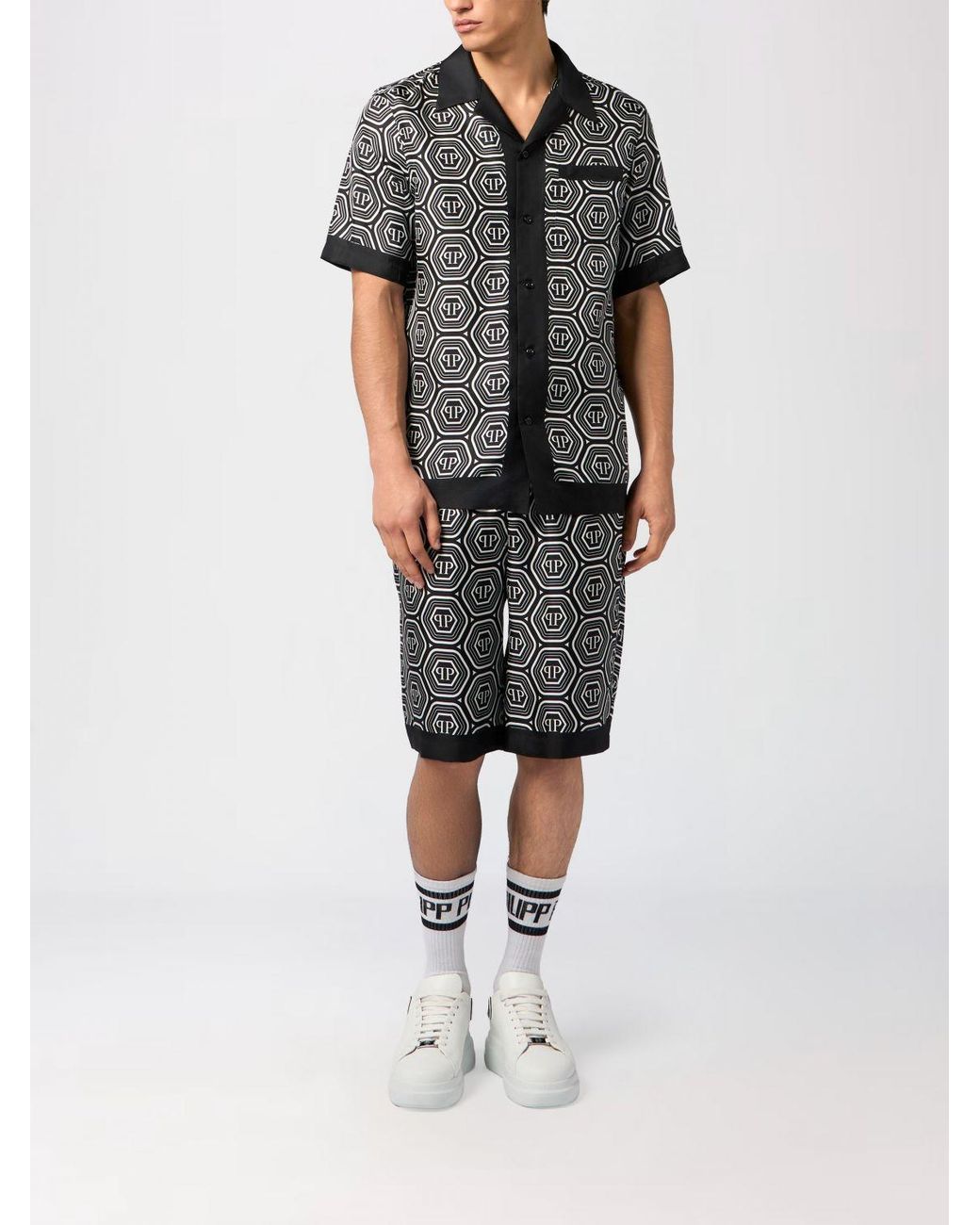 Philipp Plein Black Shorts for men