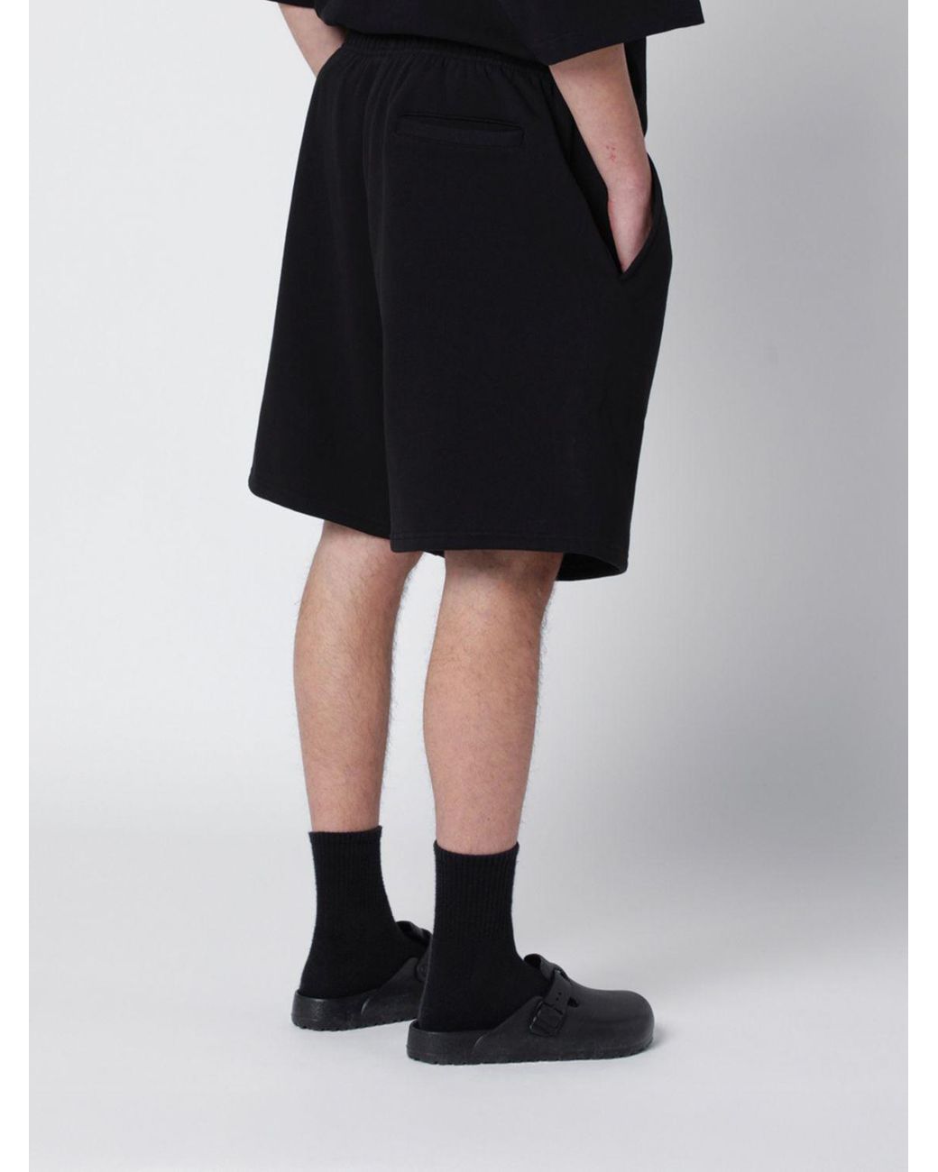 Entire studios Black Jersey Jogging Shorts for men