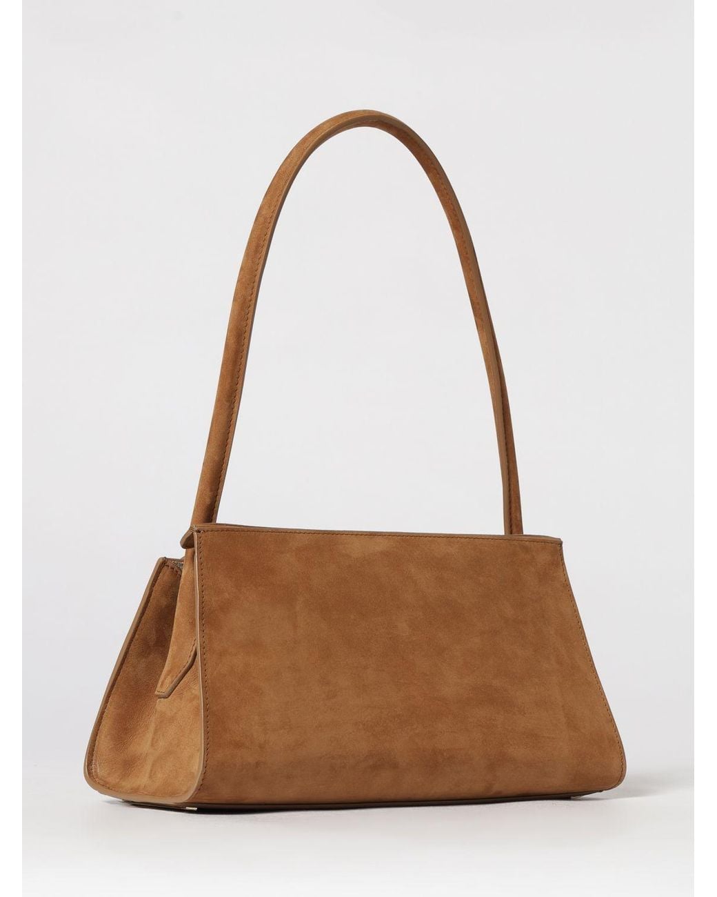AMI Brown Mimi Suede Bag