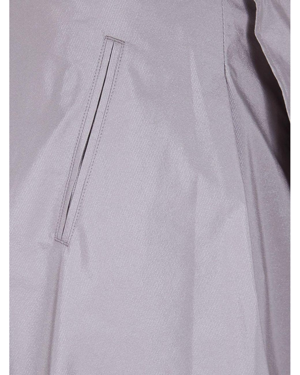 Issey Miyake Purple Akimbo High-Waisted Wide-Leg Trousers With Asymmetric Design