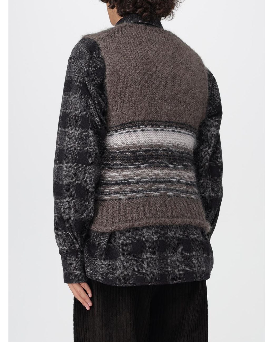Our Legacy Gray Mohair Wool Tank Fair Isle for men
