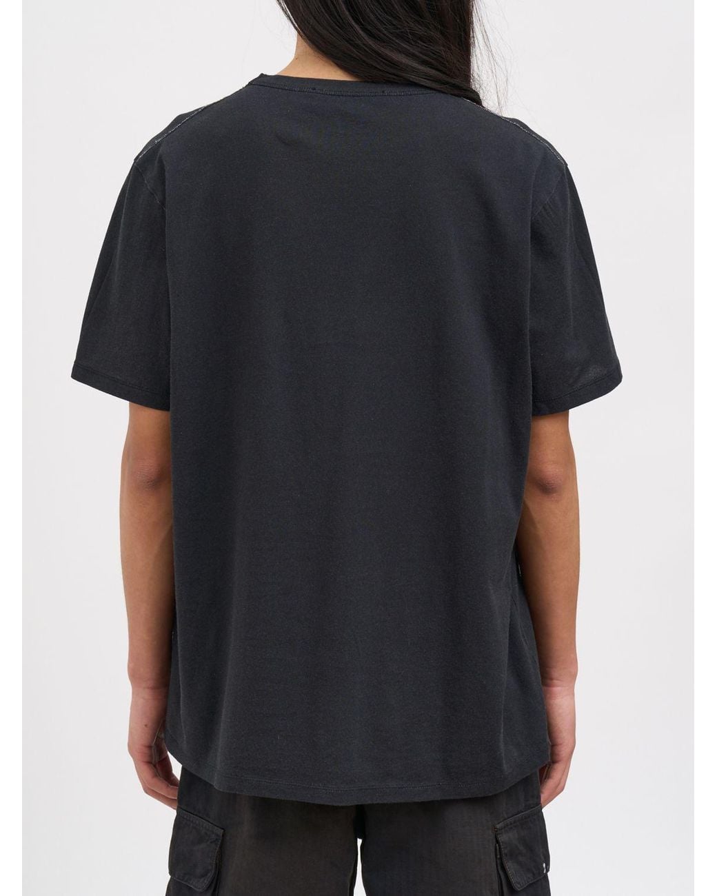 Our Legacy Black Printed Cotton Fallen Angel T-Shirt for men