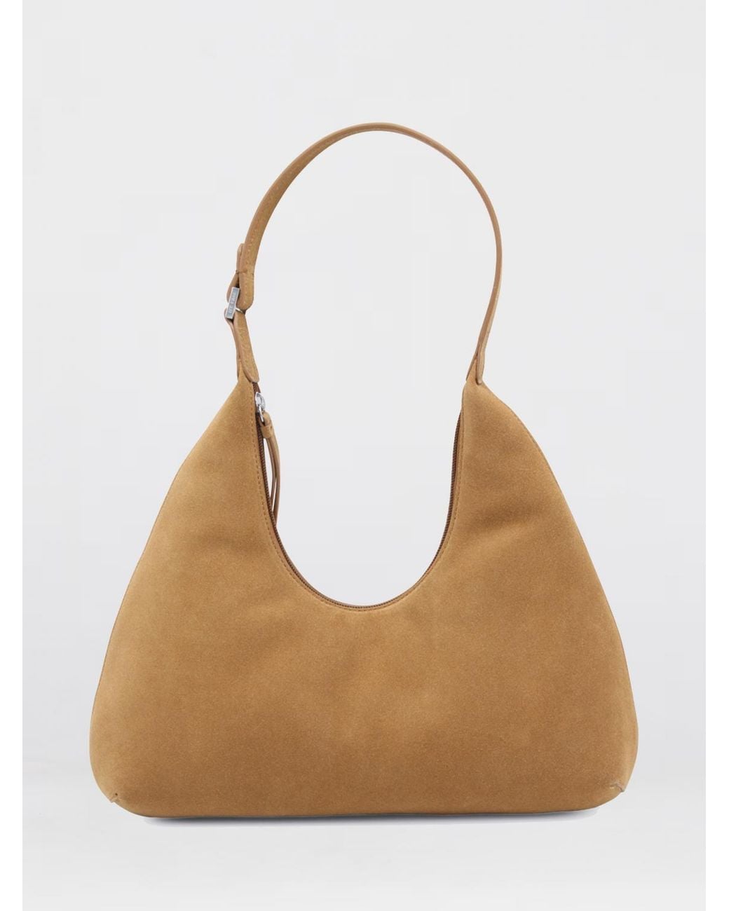 By Far Natural Amber Suede Bag