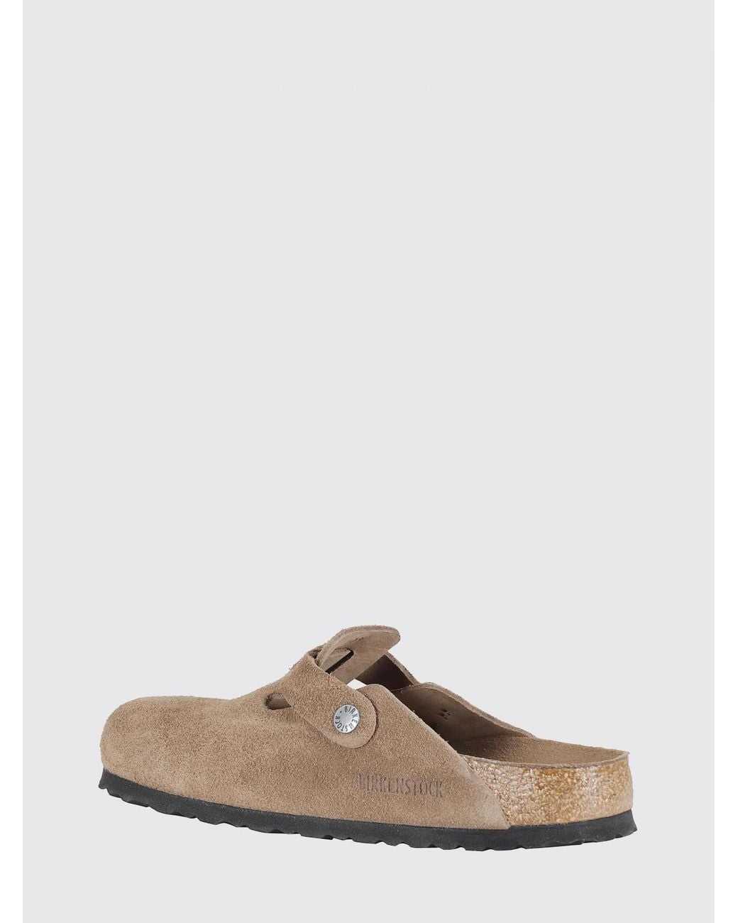 Birkenstock Brown Boston Suede Mules