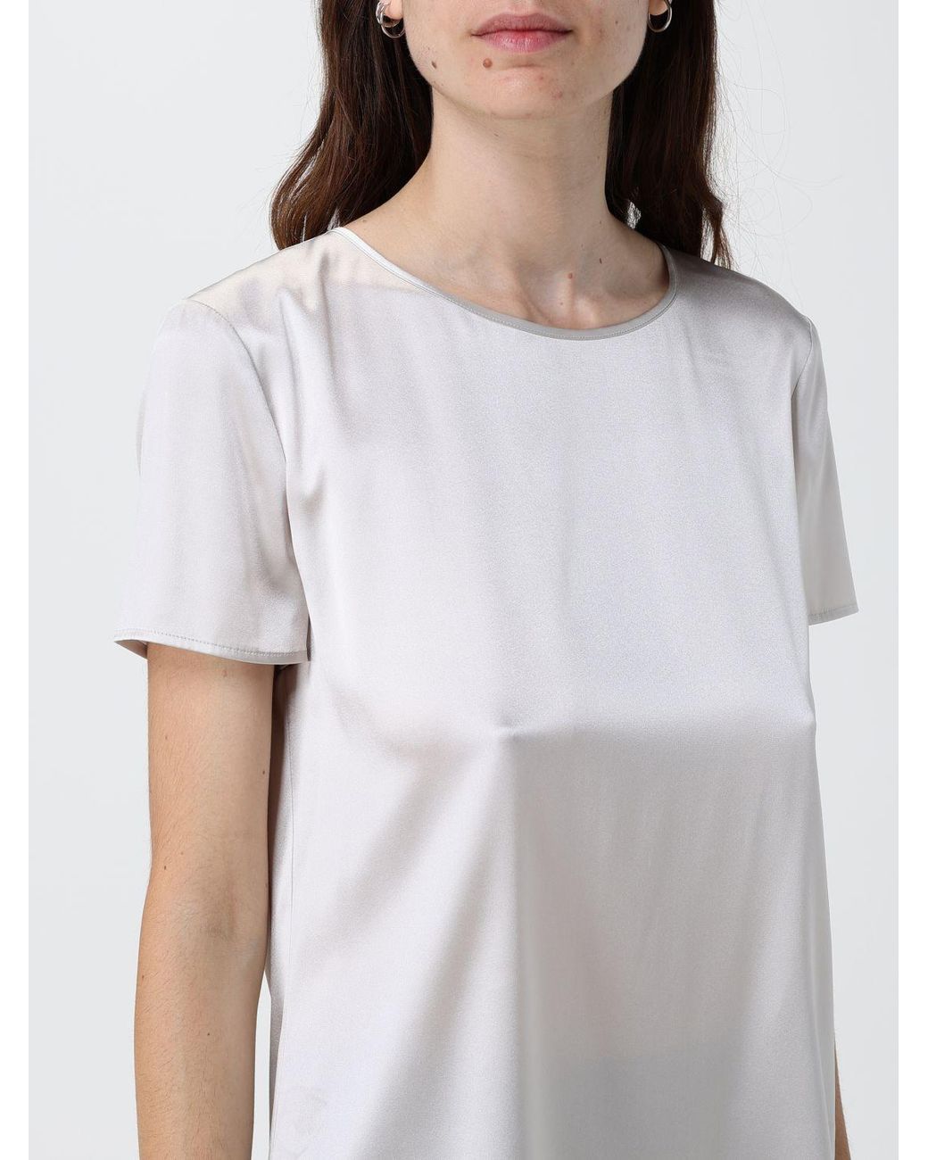 Max Mara White Silk Blouse