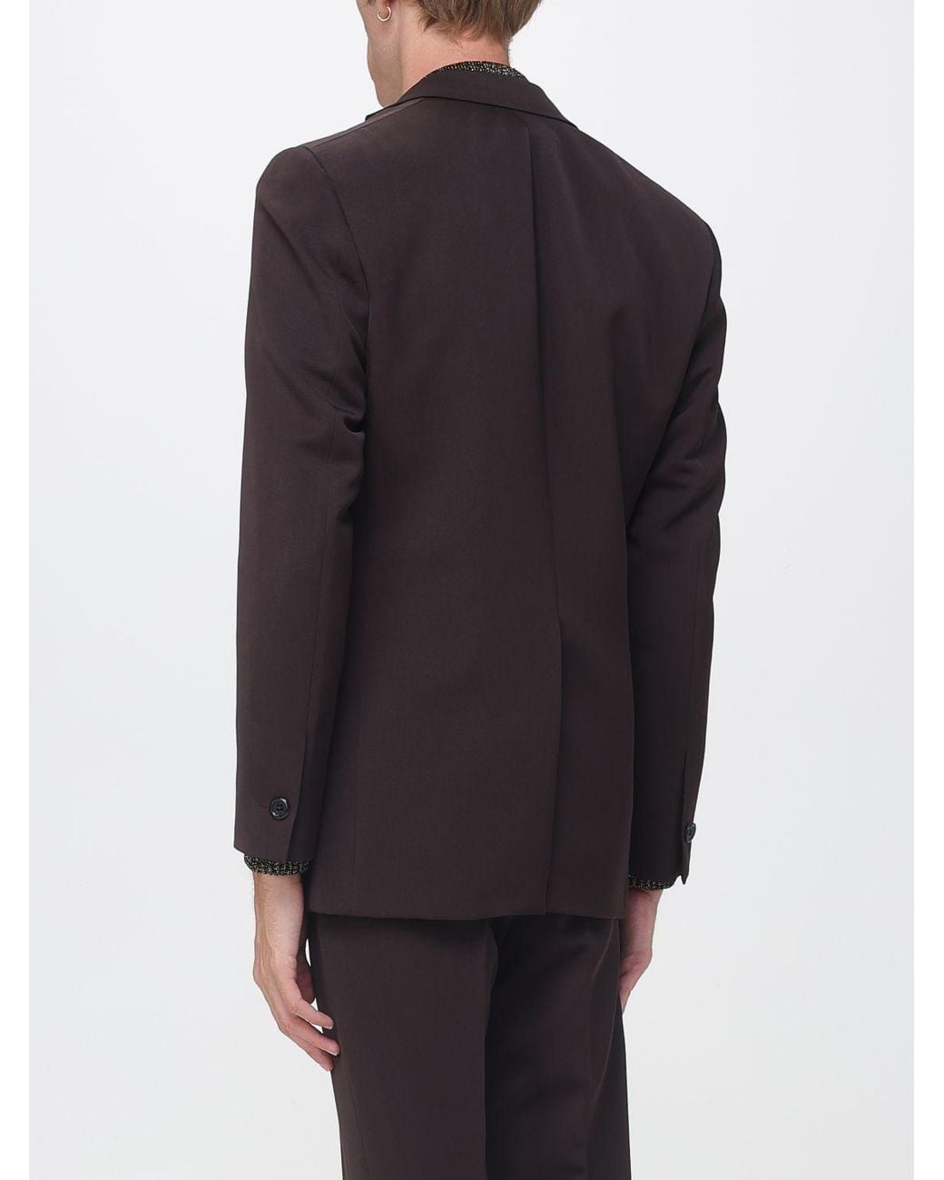 Marni Blue Single-Breasted Pure Virgin Wool Blazer With Patch Pockets for men