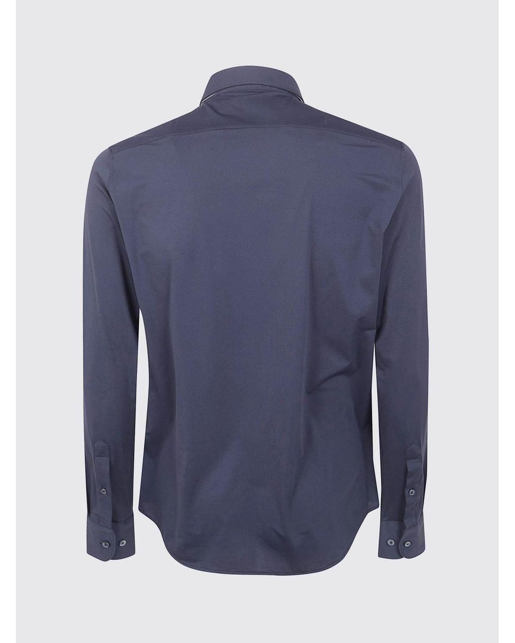 Rrd Blue Slim Fit Technical Polyamide Long-Sleeved Shirt for men