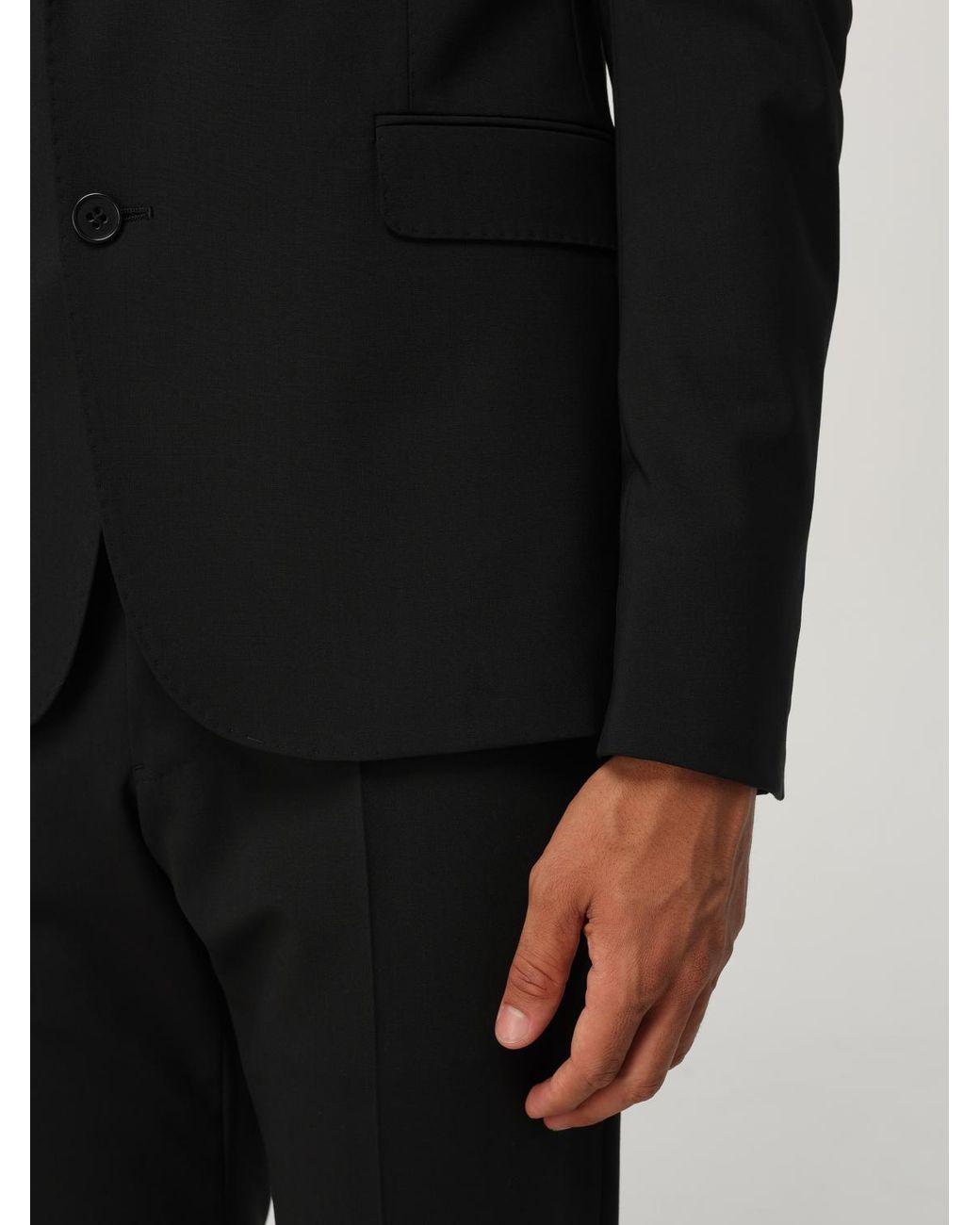 Emporio Armani Black Slim Fit Suit for men