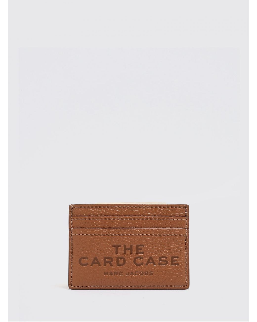 Marc Jacobs White The Card Case Grained Card Holder
