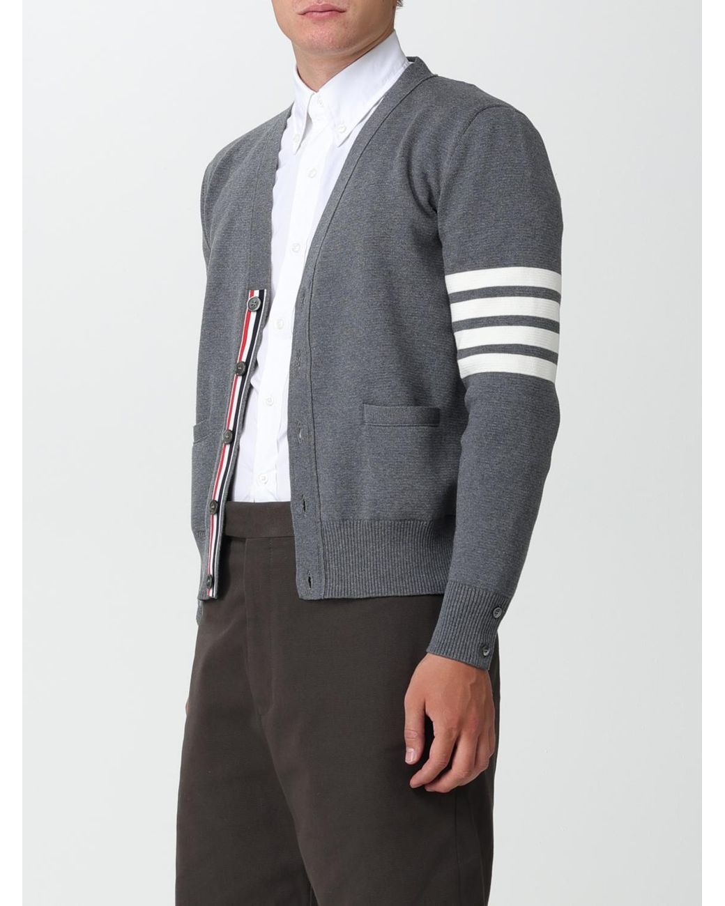 Thom Browne Gray Cardigan for men