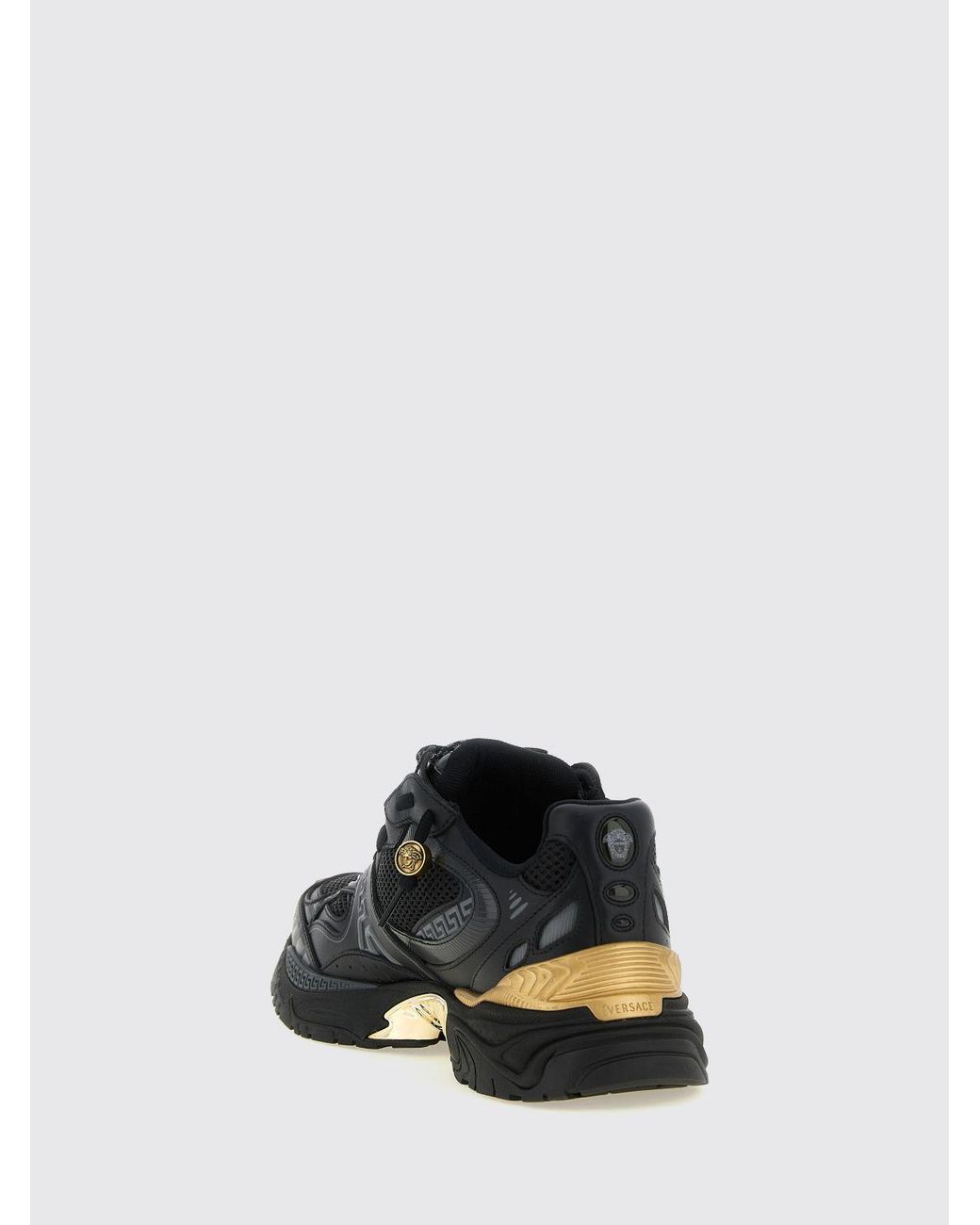 Versace Sneakers Aus Netz Und Leder in Black für Herren