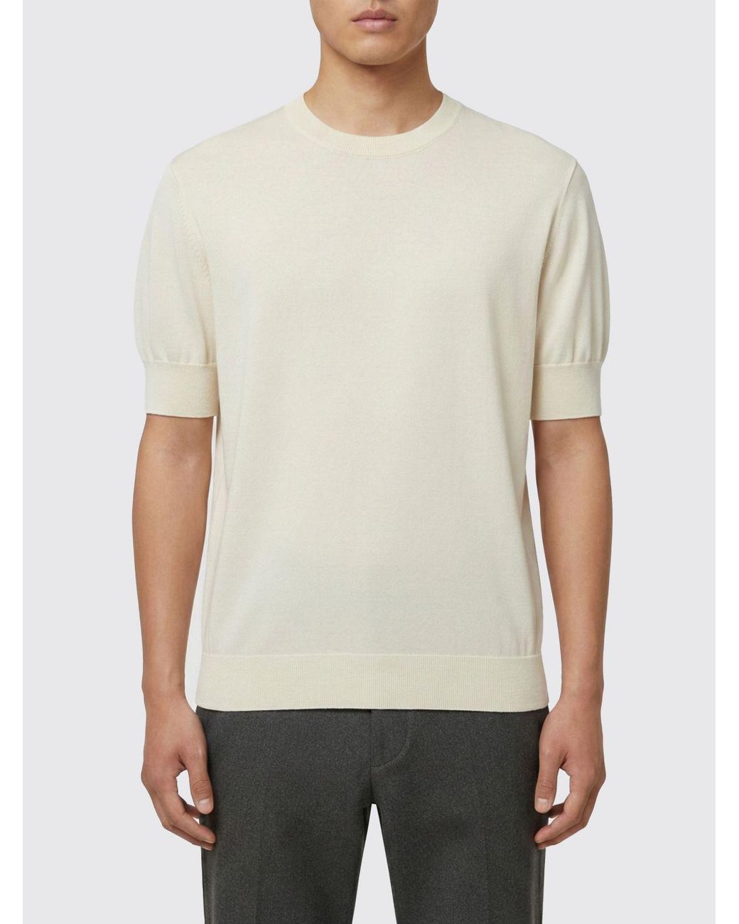 Jil Sander Natural Virgin Wool Sweater for men