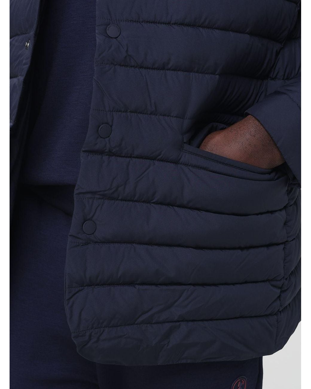 Save The Duck Blue Albus Quilted Puffer Jacket for men