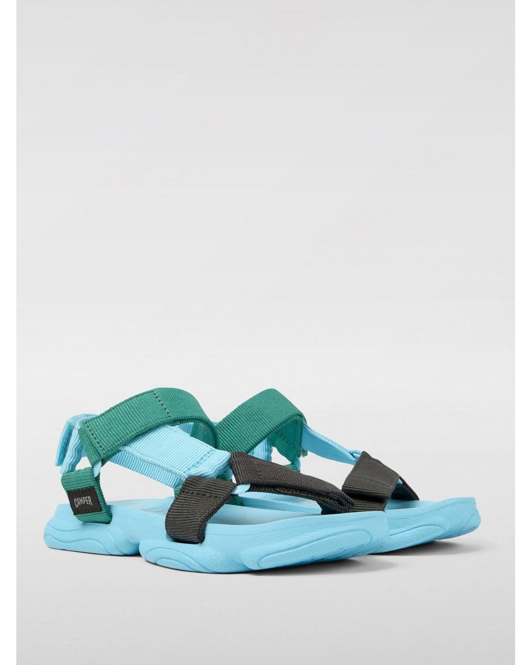 Camper Blue Flat Sandals