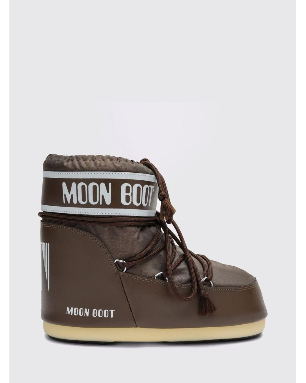 Moon Boot Black Icon Low Two-Tone Nylon Snow Boots With Logo