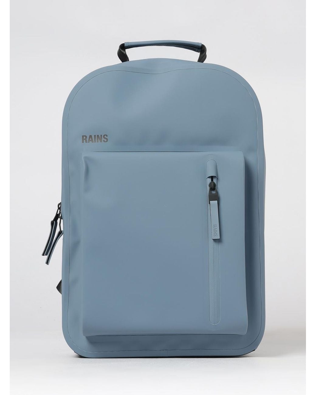 Rains Blue Deepwater Day Waterproof Backpack With Padded Shoulder Straps for men