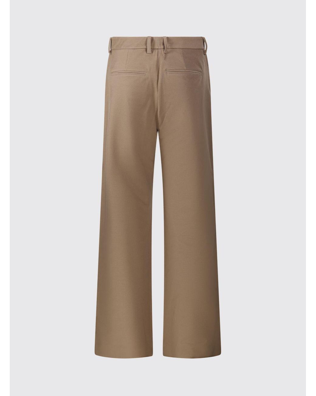 Max Mara Natural Gela Wide-Leg Cotton-Blend Trousers