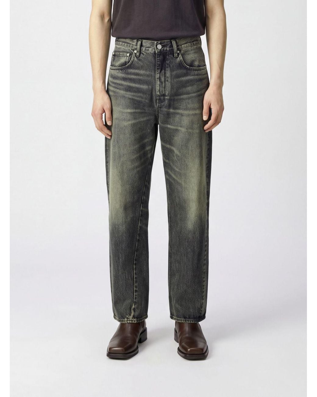 sunflower Black Straight Fit 5-Pocket Jeans for men