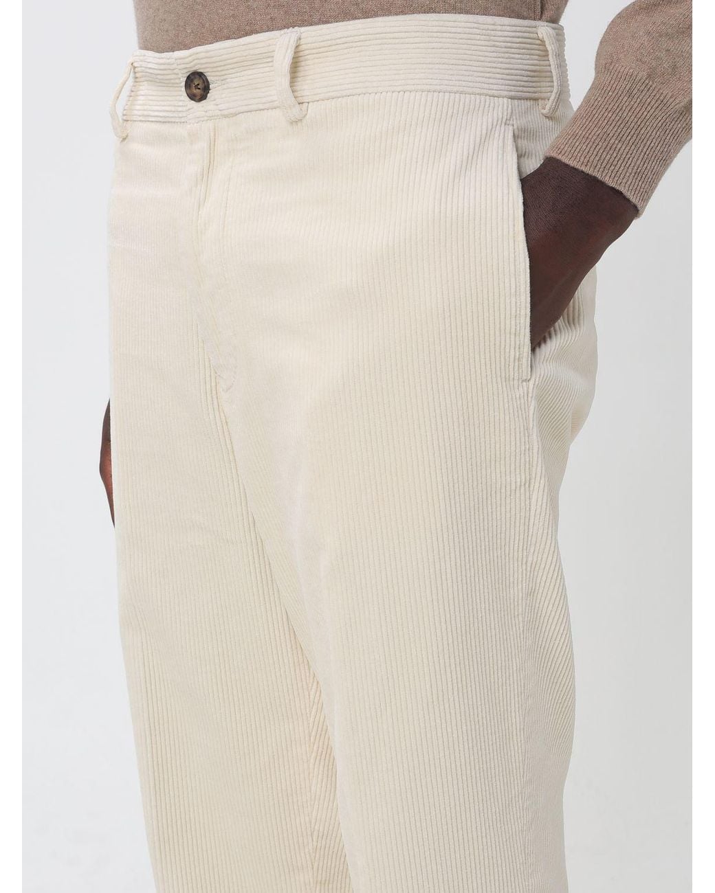Sebago Natural Straight-Fit Cotton Corduroy Trousers for men