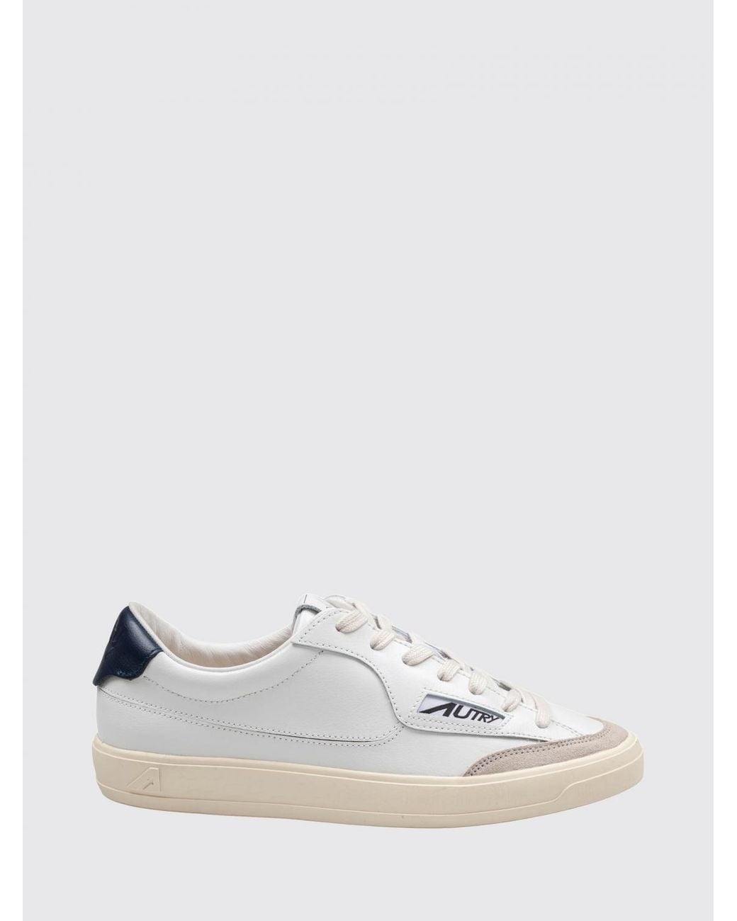 Autry White Windscape Bicolor Low-Top Sneakers for men
