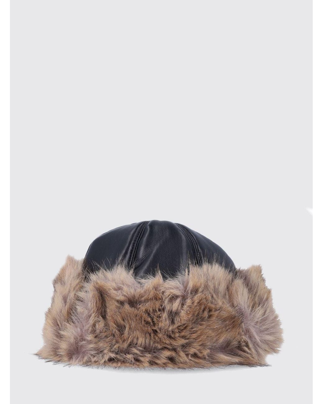 Stand Studio Multicolor Bicolour Faux-Fur Beanie With Cuff