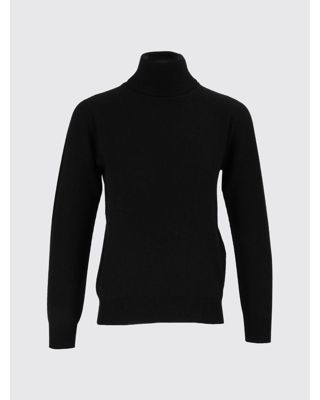Kangra Blue Slim Fit Wool And Cashmere Turtleneck Jumper With Ribbed Cuffs