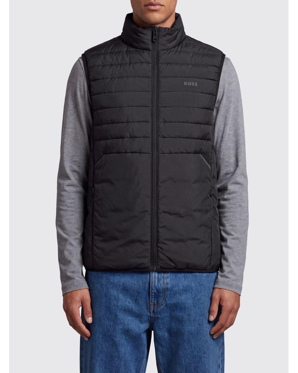 Boss Black Padded Gilet for men