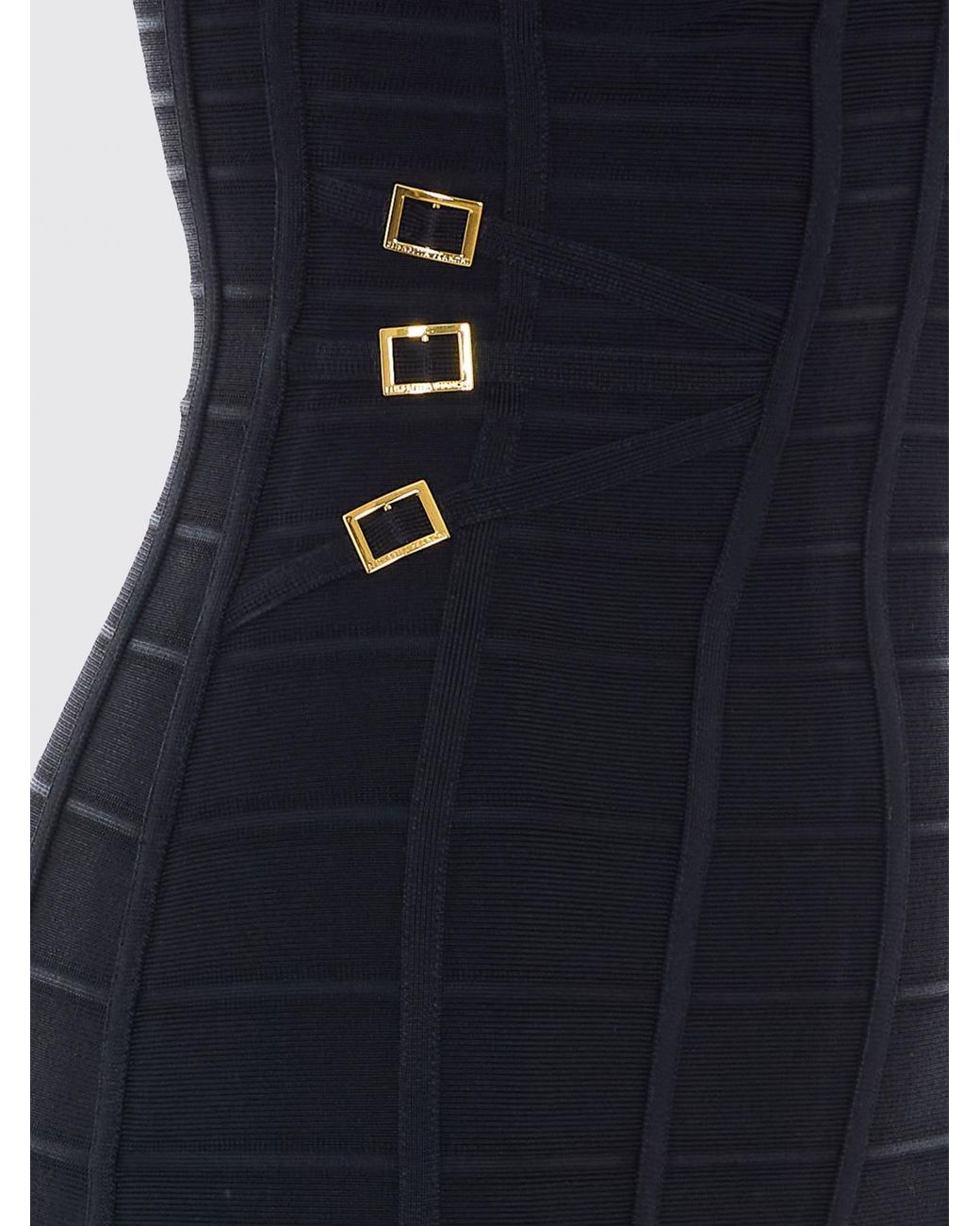 Elisabetta Franchi Black Jersey Midi Dress