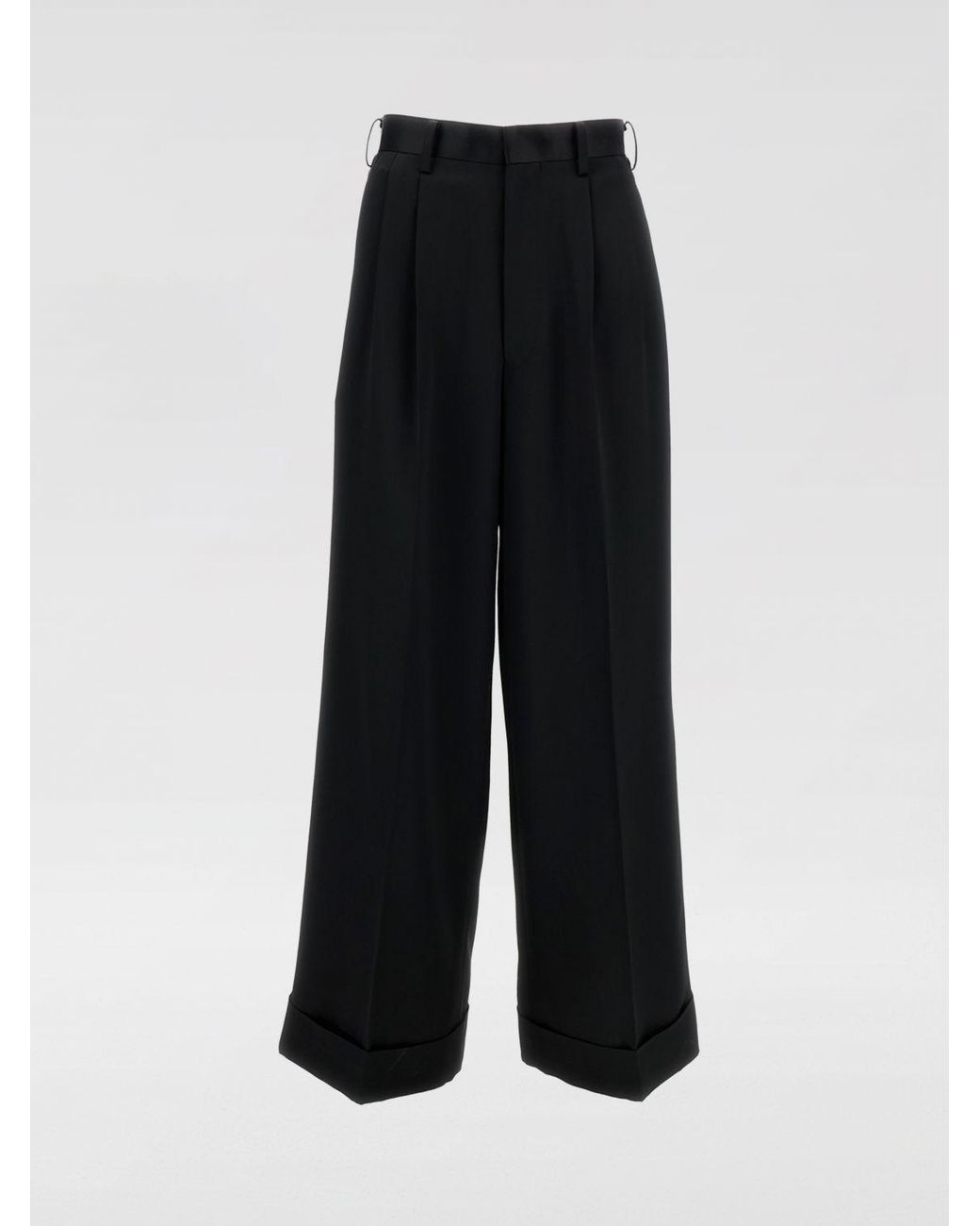 Junya Watanabe Black Wool Blend Palazzo Trousers