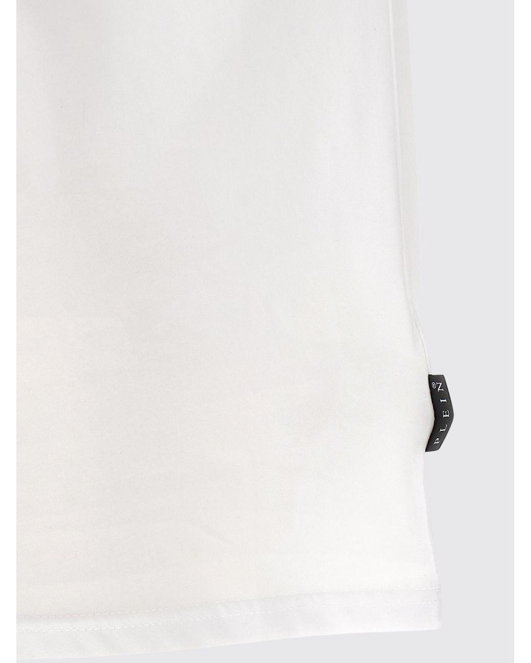 Philipp Plein White Cotton T-Shirt With Logo for men