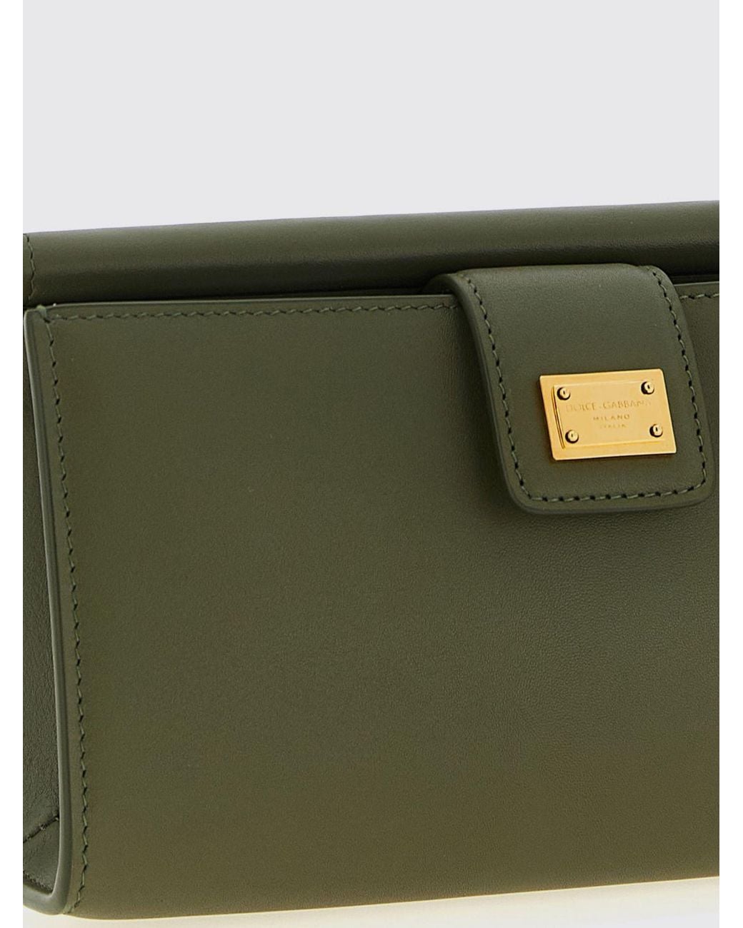 Dolce & Gabbana Green Dolce &Amp Gabbana Sicily Mini Plongé Leather Bag