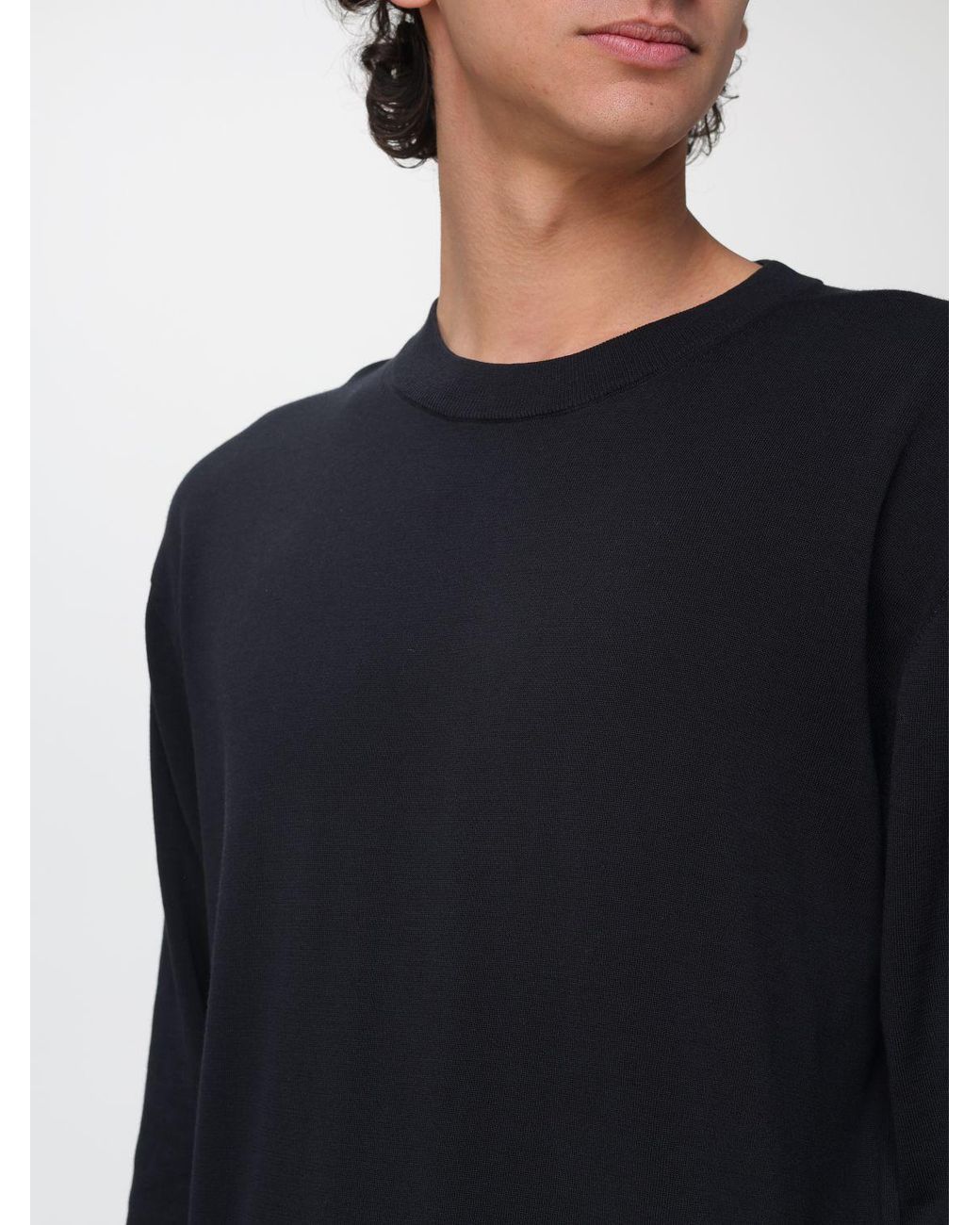 Laneus Blue Cotton Knit Top for men