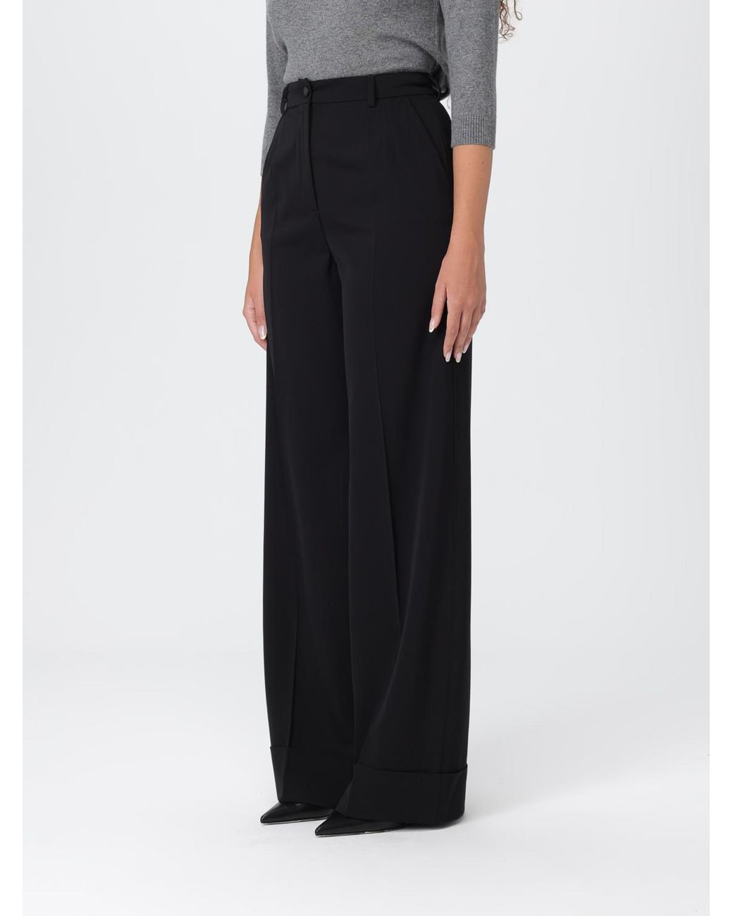 Dolce & Gabbana Black Dolce &Amp Gabbana Classic Virgin Wool Trousers