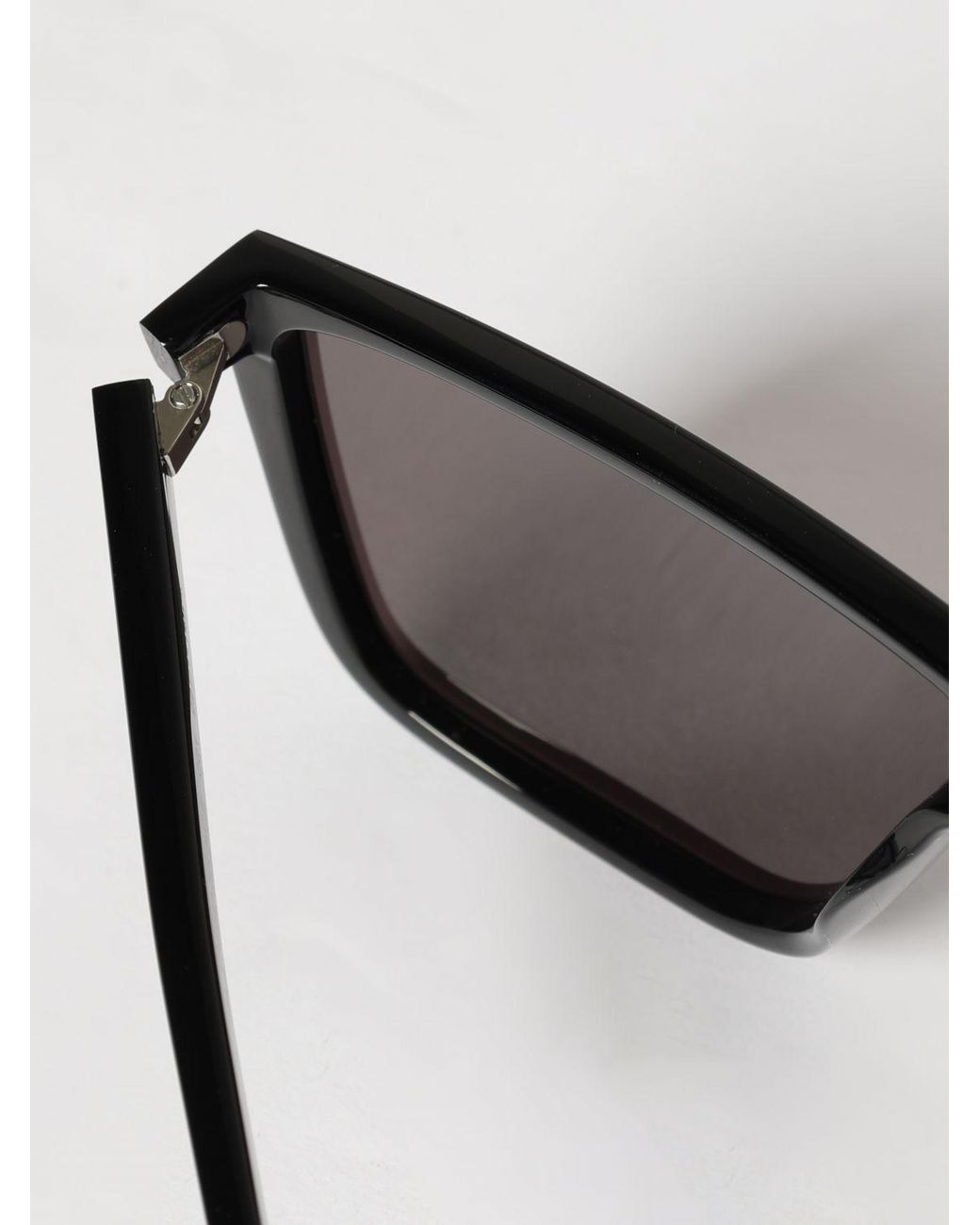 Saint Laurent Gray Navigator Acetate Sunglasses for men