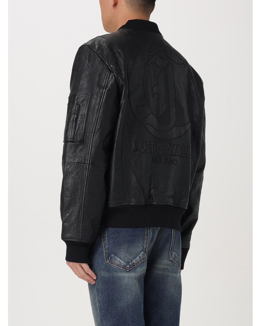 Just Cavalli Black Jacket for men