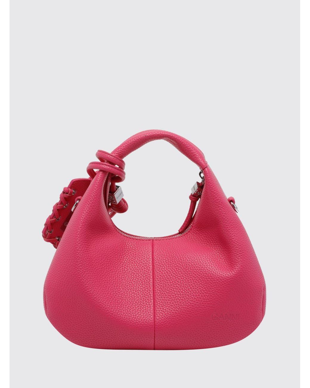 Ganni Pink Recycled Polyester Blend Bag