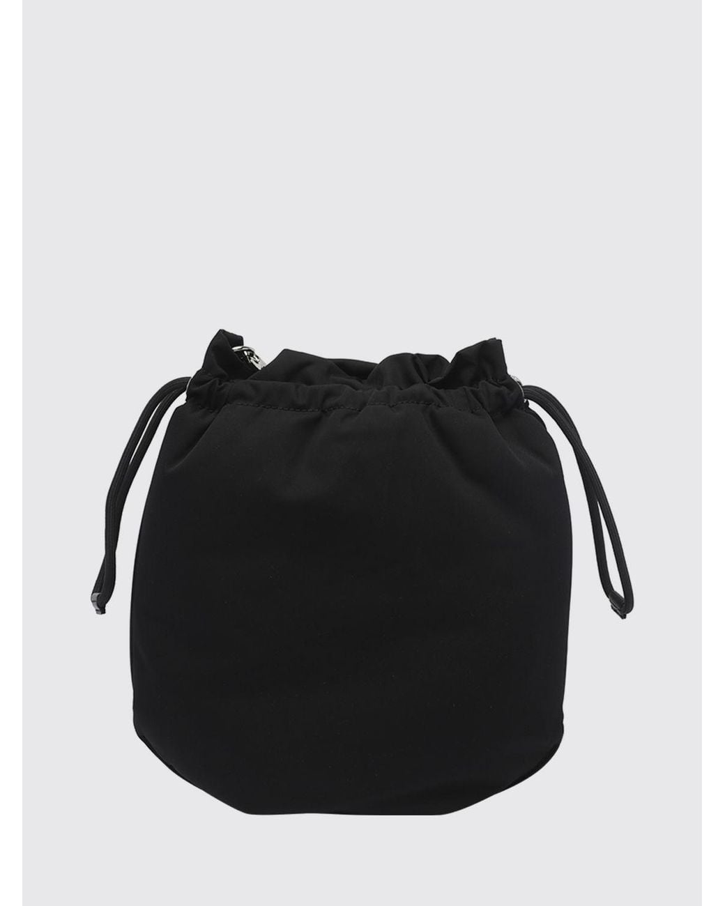 Vivienne Westwood Black Recycled Polyester Bucket Bag With Monogram