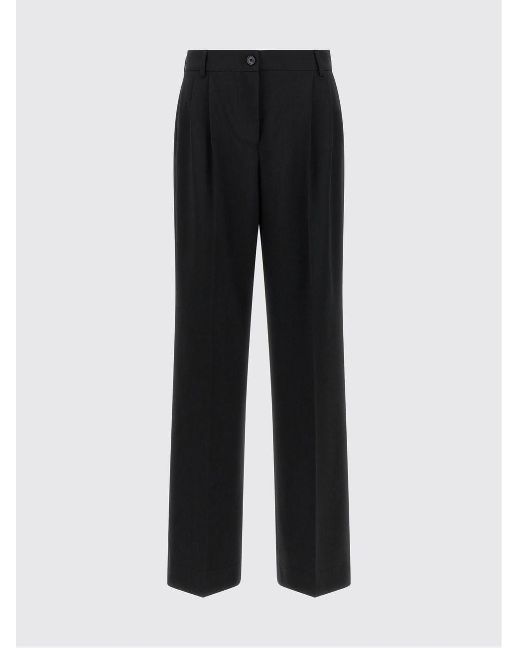 Dolce & Gabbana Black Dolce &Amp Gabbana High-Waisted Flared Virgin Wool Trousers