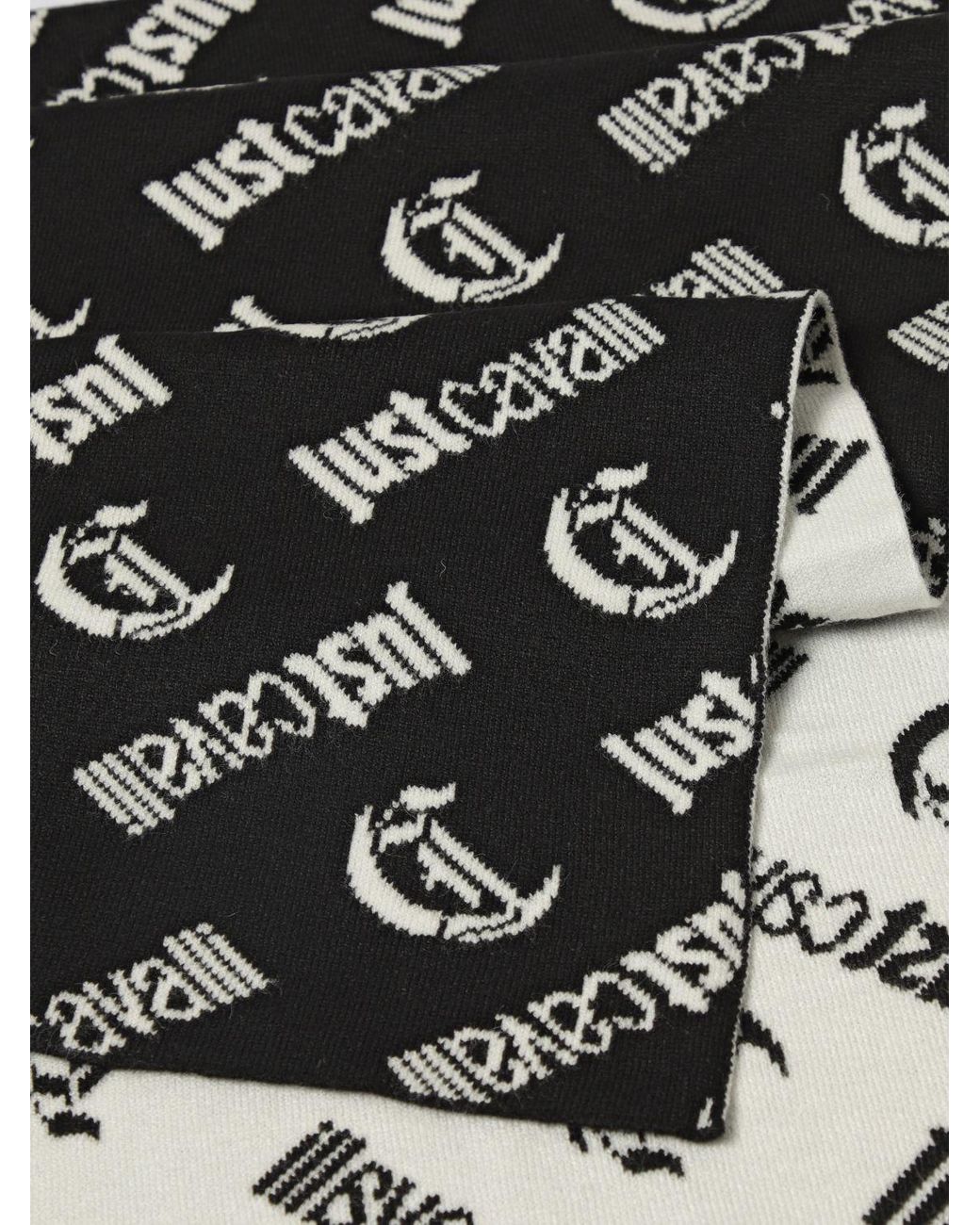 Just Cavalli Black Scarf for men