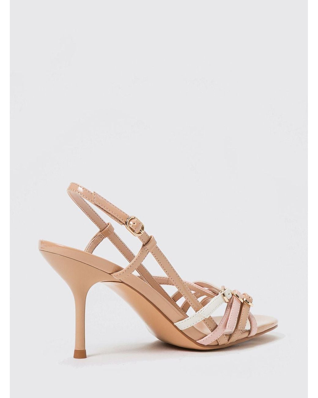 Twinset Pink Faux Leather Sandals