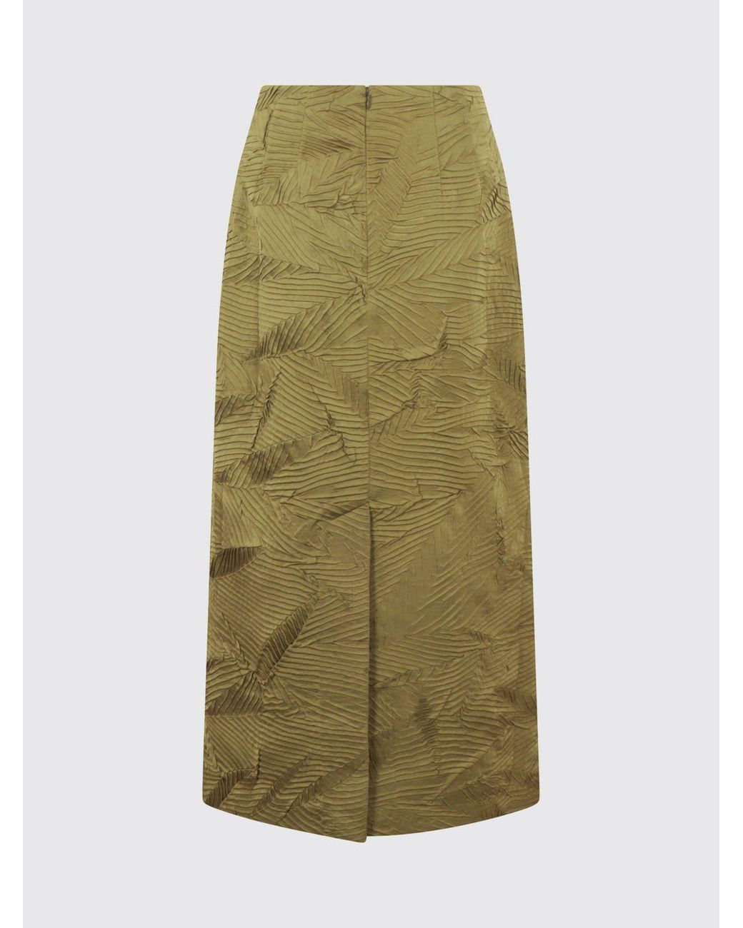 Ulla Johnson Green Inez Satin Skirt